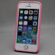 MINIOPAL SELLCTION 25197 [iPhone5/5s用 カラフルバンパー プラスチック＆ステンレス ホワイトピンク]