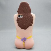 MINIOPAL SELLCTION 24640 [iPhone5/5s用 セクシー後ろ姿 シリコン 黄色パンツ]