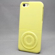 MINIOPAL SELLCTION 21939 [iPhone5/5s用 カラフル 上下組み込み式 スピーカーモチーフケース 黄色]