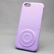 MINIOPAL SELLCTION 22158 [iPhone5/5s用 カラフル 上下組み込み式 スピーカーモチーフケース パープル]