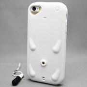 MINIOPAL SELLCTION 22004 [iPhone5/5s用 ブタちゃんモチーフ ストラップ装着可能ケース シリコン ホワイト]