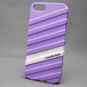 MINIOPAL SELLCTION 22011 [iPhone5/5s用 2色組み合わせ式 上下組み込み式 凸凹ケース パープル×ホワイト]