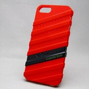 MINIOPAL SELLCTION 22202 [iPhone5/5s用 2色組み合わせ式 上下組み込み式 凸凹ケース レッド×BK]