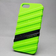 MINIOPAL SELLCTION 22226 [iPhone5/5s用 2色組み合わせ式 上下組み込み式 凸凹ケース グリーン×BK]
