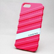MINIOPAL SELLCTION 22233 [iPhone5/5s用 2色組み合わせ式 上下組み込み式 凸凹ケース ショッキングピンク×水色]