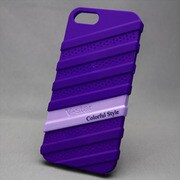 MINIOPAL SELLCTION 22271 [iPhone5/5s用 2色組み合わせ式 上下組み込み式 凸凹ケース パープル×パープル]