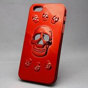 MINIOPAL SELLCTION 22073 [iPhone5/5s対応 メタルスカルシリーズ メタルレッド]