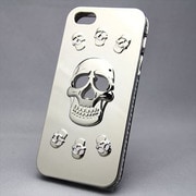 MINIOPAL SELLCTION 22080 [iPhone5/5s対応 メタルスカルシリーズ メタルシルバー]