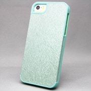 MINIOPAL SELLCTION 22363 [iPhone5/5s対応 2色組み ラメ入りケース プラスチック きらきらグリーン＆ペパーミントグリーン]