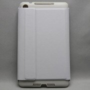 NEXUS7(2013年発売モデル) シンプル開閉式 スタンド可ケース 合皮×プラスチック グレー MINIOPAL SELLCTION 24589