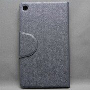 NEXUS7(2013年発売モデル) 高質ケース 合皮 シルバー MINIOPAL SELLCTION 24435