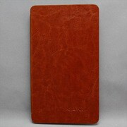 NEXUS7(2013年発売モデル) ライン入り 柄有りケース 合皮 ブラウン MINIOPAL SELLCTION 23667