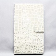 NEXUS7(2013年発売モデル) クロコ調 オシャレ柄調ケース 合皮 グレー MINIOPAL SELLCTION 23377