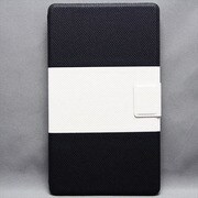 NEXUS7(2013年発売モデル) バイカラーケース 合皮 BK×ホワイト MINIOPAL SELLCTION 23414