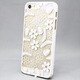 MINIOPAL SELLCTION 22936 [iPhone5/5s用 彫刻調 花模様ケース プラスチック ホワイト]