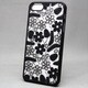 MINIOPAL SELLCTION 22967 [iPhone5/5s用 彫刻調 花模様ケース プラスチック 黒]
