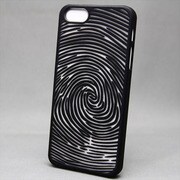 MINIOPAL SELLCTION 22875 [iPhone5/5s用 彫刻調 渦柄ケース プラスチック ブラック]