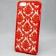 MINIOPAL SELLCTION 23032 [iPhone5/5s用 彫刻調 花模様ケース プラスチック レッド]