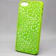 MINIOPAL SELLCTION 22974 [iPhone5/5s用 彫刻/和調彫り風 花模様ケース プラスチック グリーン]