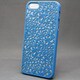 MINIOPAL SELLCTION 22998 [iPhone5/5s用 彫刻/和調彫り風 花模様ケース プラスチック ブルー]