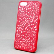 MINIOPAL SELLCTION 23001 [iPhone5/5s用 彫刻/和調彫り風 花模様ケース プラスチック ピンク]