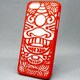 MINIOPAL SELLCTION 23292 [iPhone5/5s用 彫刻風 獅子 キャラクターケース プラスチック レッド]