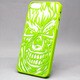 MINIOPAL SELLCTION 23179 [iPhone5/5s用 浮き彫り風 スカルケース プラスチック グリーン]