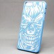 MINIOPAL SELLCTION 23209 [iPhone5/5s用 浮き彫り風 スカルケース プラスチック ブルー]