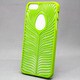 MINIOPAL SELLCTION 23124 [iPhone5/5s用 彫刻風 自然/木の葉ケース プラスチック グリーン]
