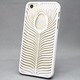 MINIOPAL SELLCTION 23131 [iPhone5/5s用 彫刻風 自然/木の葉ケース プラスチック ホワイト]