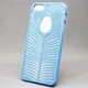 MINIOPAL SELLCTION 23148 [iPhone5/5s用 彫刻風 自然/木の葉ケース プラスチック ブルー]