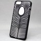 MINIOPAL SELLCTION 23162 [iPhone5/5s用 彫刻風 自然/木の葉ケース プラスチック ブラック]