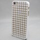 MINIOPAL SELLCTION 24688 [iPhone5/5s用 彫刻風 チェック柄ケース プラスチック ホワイト]