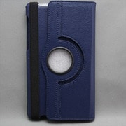 NEXUS7(2013年発売モデル) バンド付き回転可能シンプルケース 合皮 ネイビー MINIOPAL SELLCTION 23674