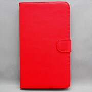 NEXUS7(2013年発売モデル) マグネット式開閉ケース 合皮 レッド MINIOPAL SELLCTION 23810