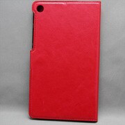 NEXUS7(2013年発売モデル) シンプルケース 合皮×プラスチック レッド MINIOPAL SELLCTION 24060