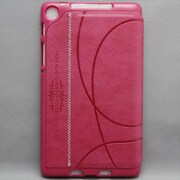NEXUS7(2013年発売モデル) ライン入り 合皮×プラスチック ローズピンク MINIOPAL SELLCTION 23902