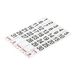 日付シートマグネット白 DH-27