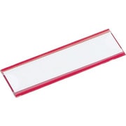 マグネット式見出しプレート 25X80 赤 10枚入 MGP-25X80-R