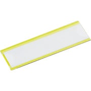 マグネット式見出しプレート 40X110 黄 10枚入 MGP-40X110-Y