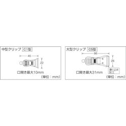 ヨドバシ.com - トラスコ中山 TRUSCO TC-C1C5-3 [ホルダー式クリップ