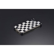 GI-231IBS [市松 for iPhone5/5s シルバー&ブラック]