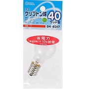 白熱電球 ミニクリプトンランプ E17口金 100~110V 40W形(36W) 35mm径 ホワイト LB-PS3740K-W