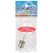 白熱電球 ミニクリプトンランプ E17口金 100~110V 100W形(90W) 45mm径 クリア LB-PS4700K-C