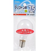 白熱電球 ミニクリプトンランプ E17口金 100~110V 75W形(68W) 45mm径 ホワイト LB-PS4775K-W