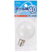 白熱電球 ミニボール球 E17口金 110V 40W形 50mm径 ホワイト LB-G5740-W