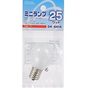 白熱電球 ミニランプ E17口金 25W フロスト LB-S3725-F