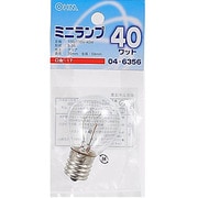白熱電球 ミニランプ E17口金 40W クリア LB-S3740-C