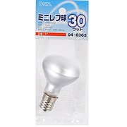 白熱電球 ミニレフ球 E17口金 30W フロスト LB-R4730-F