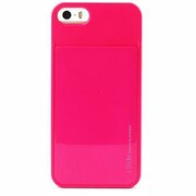 iSLi5HP [iPhone SE/5s/5用 カード収納薄型ケース iSlide Hot Pink + Hot Pink]